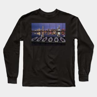 Charles River Boats Clear Water Reflection Long Sleeve T-Shirt